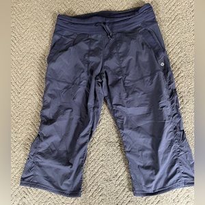 Lululemon Blue Dance Stufio Crop Pant Size 10 GUC